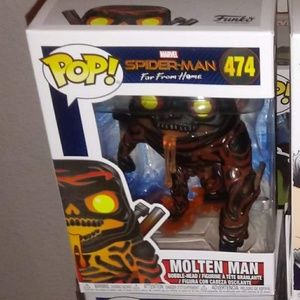 Molten man Spiderman stringbag and hacky sack